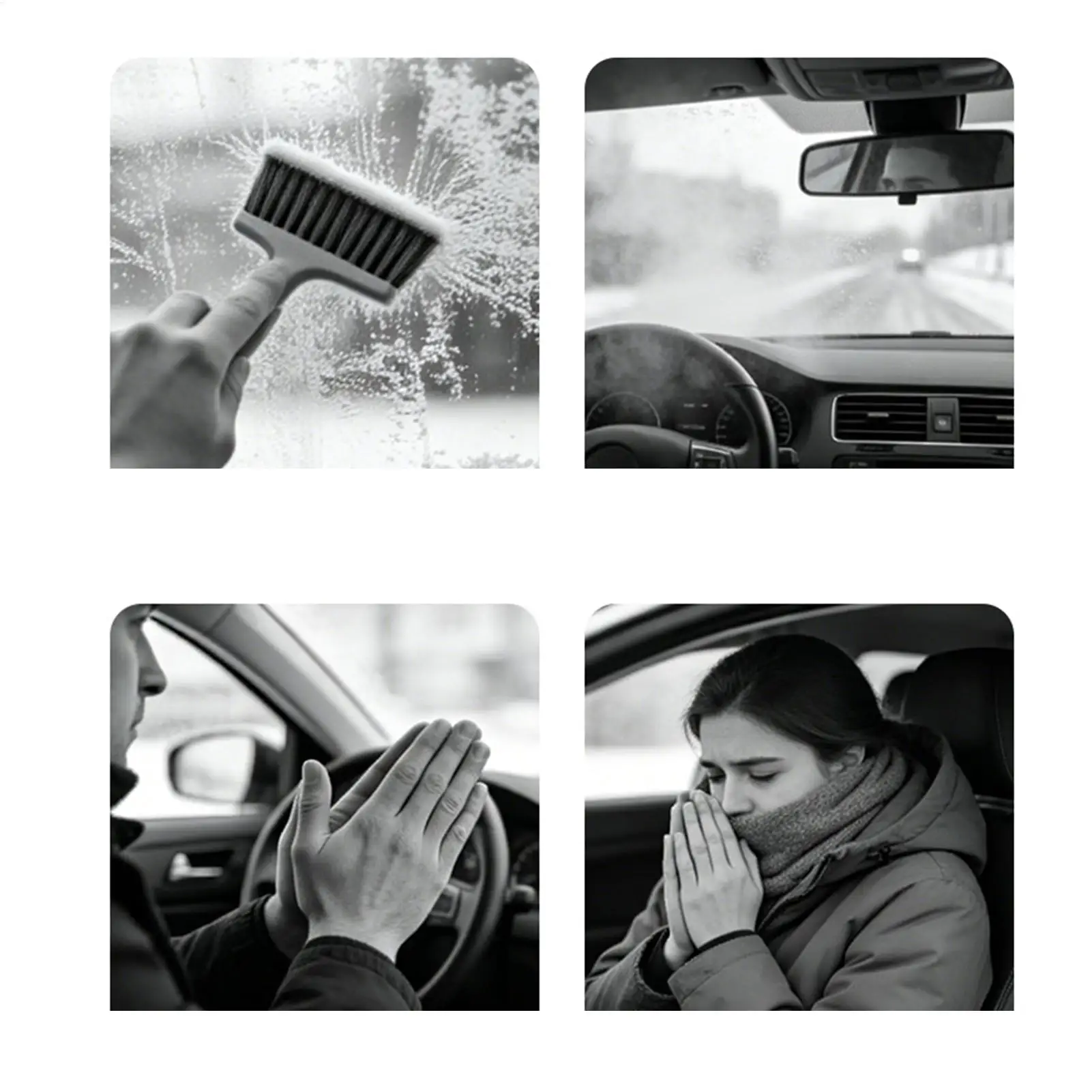 Car Heater Portable 12V Adjustable Angle Automobile Window Demister Windshield Defroster Demister For Drivers Campers Travelers