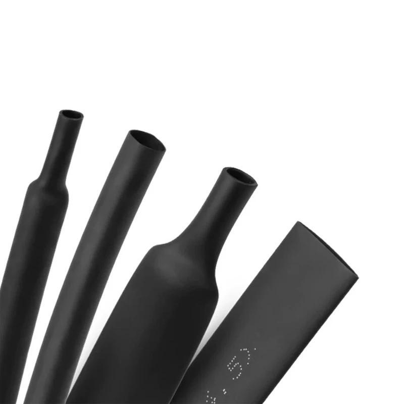 Schwarze, umweltfreundliche, wärmeschrumpfbare PET-Isolierhülse, elektrischer Schlauch, Kunststoff-Streck- und Schrumpfschlauch – Detail 4