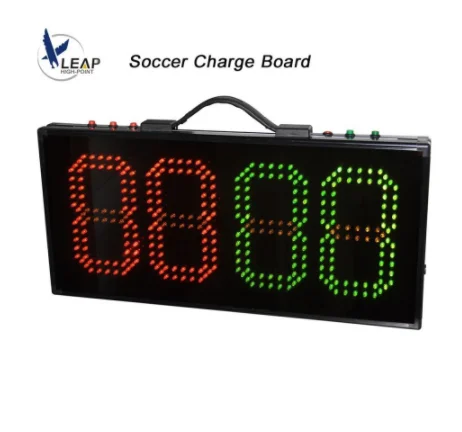 1 Sides Football Referee Substitution Board Injury Time Display Electronic Boards Change Player Soccer Battery Sports Equipment