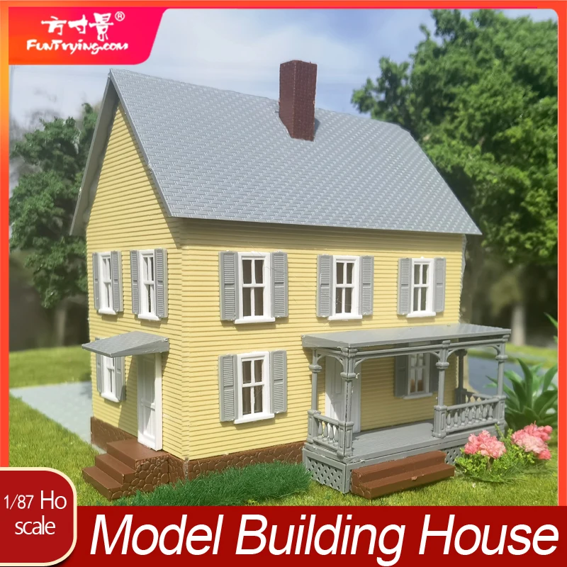 1/87 Ho Scale Miniature Architectural Model House Model Dwelling Kit Residential Scale Model Train Railway Layout