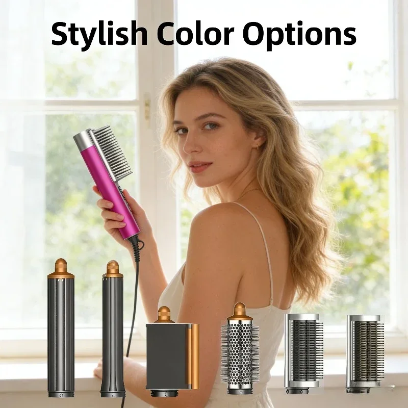 

6 IN1 Multi Hair Styler, 1300W High Power, Combines Drying, Straightening and Curling Functions, Suitable for Home and Salon Use