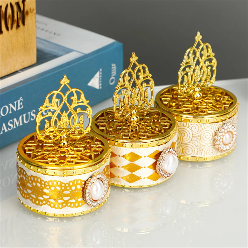 Gold Candy Boxes Wedding Party Gifts Box Baby Shower Display Pagoda Shape Organiser Plastic Candy Packaging Case Decorations New