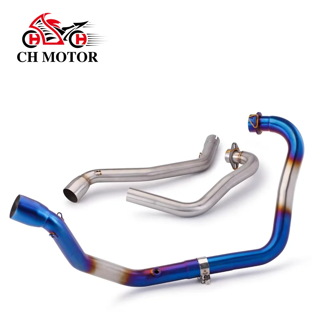 

Motorcycle Exhaust Muffler Slip On For SUZUKI GIXXER 250 GIXXER250 SF250 Escape Motorbike Front Tube Middle Link Pipe
