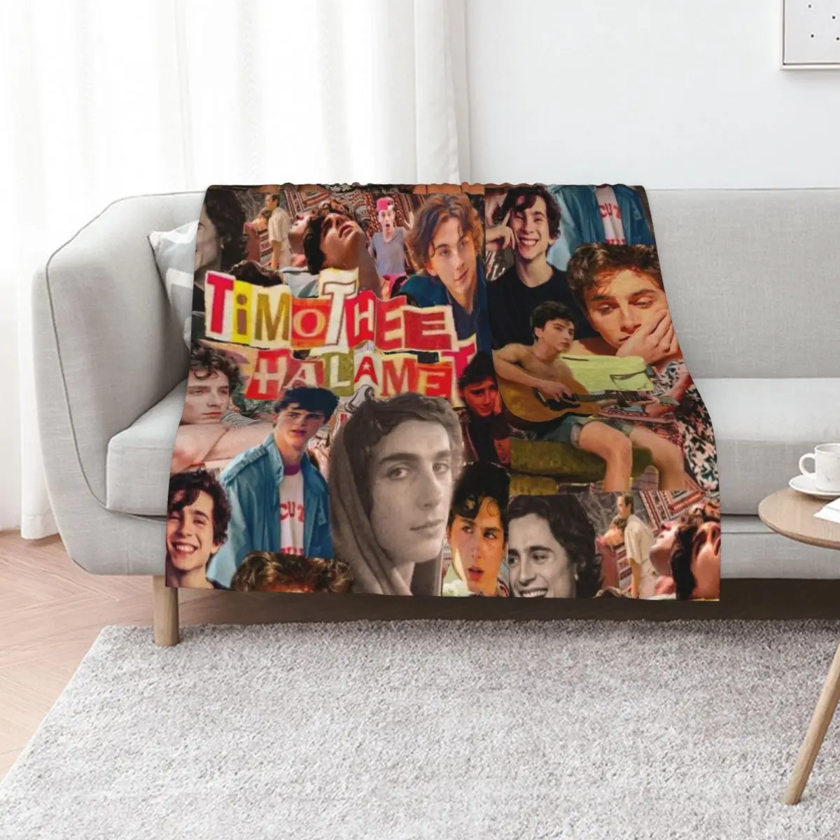 Timoth??e Chalamet Throw Blanket Soft Beds Extra Large Throw Luxury Throw Personalized Gift Custom Loose Blankets