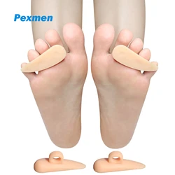 Pexmen 2/4Pcs Soft Gel Hammer Toe Straightener Hammertoe Support Crest Pads for Curled Curved Crooked Claw and Mallet Toes