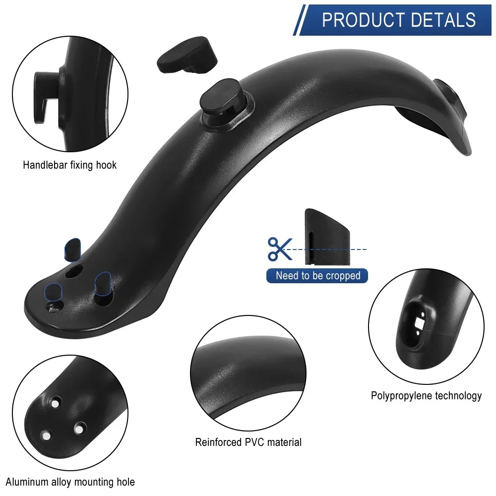 Für Xiaomi Mijia MI M365 1S Pro E-Scooter Reifen Splash Fender Sets Gabel Schutzhülle Radnabe kappe Reflektierende Schalen – Detail 40