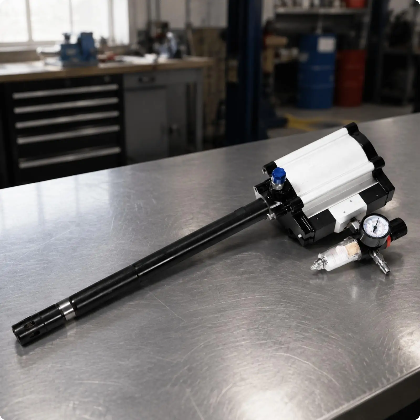 High-Pressure Oil Pump Head Adjustable Oil Pump Head with Air Strainer and Pressure Regulator Rugged for Maintenance