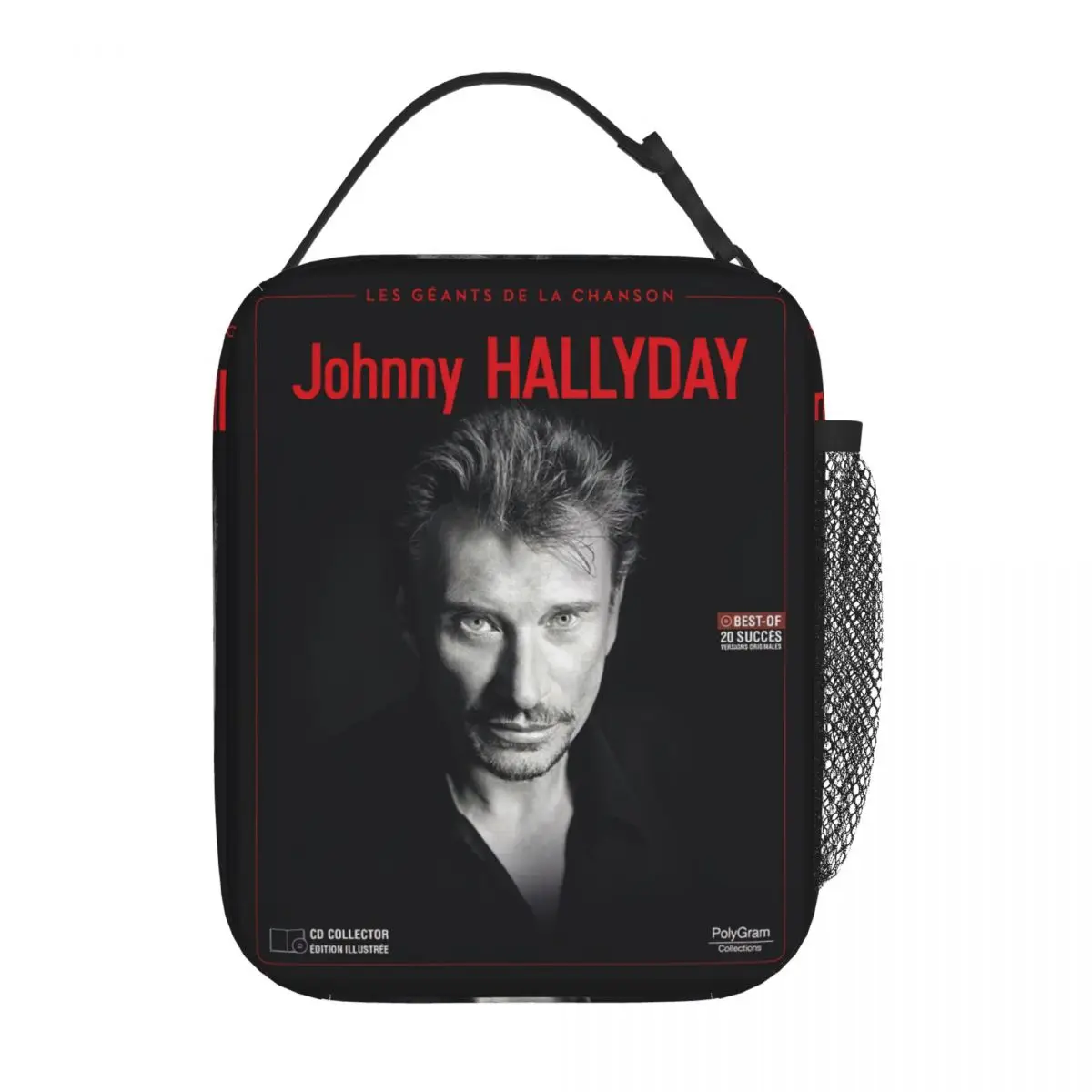 

Johnny Hallyday 3d Insulated Lunch Bag Leakproof Meal Container Thermal Bag Tote Lunch Box College Picnic Food Bag