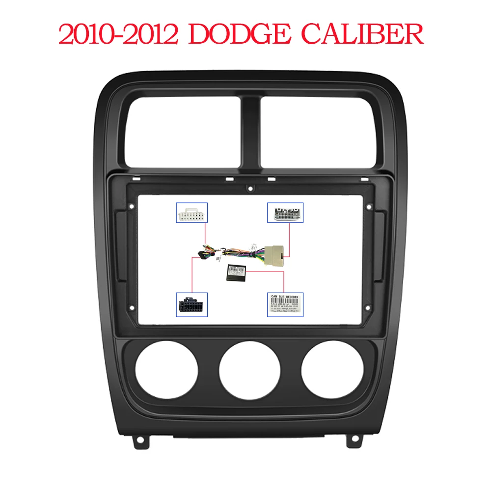 Car Radio frame fascia 9-inch for Dodge Calibre 2009-2012 car radio Android Stereo GPS MP5 player panel frame fascia