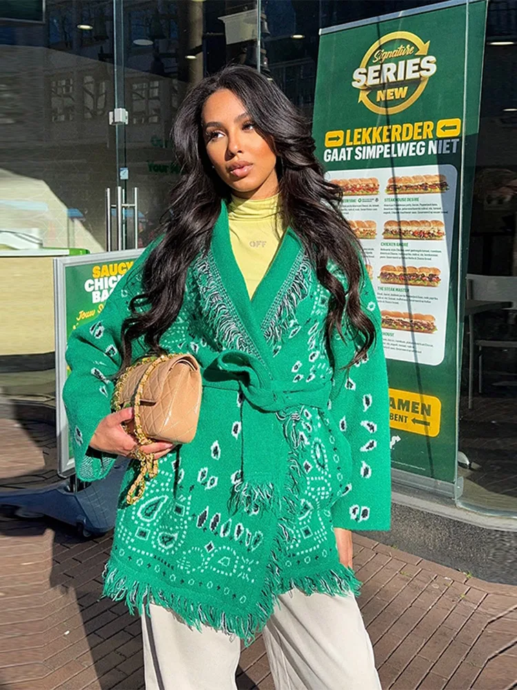 فساتين نسائية بطبعة زهور واحدة الصدر وأكمام طويلة بطول الكاحل تناسب عطلة الموضة الحلوة 2025 أطقم فساتين فضفاضة للربيع #4