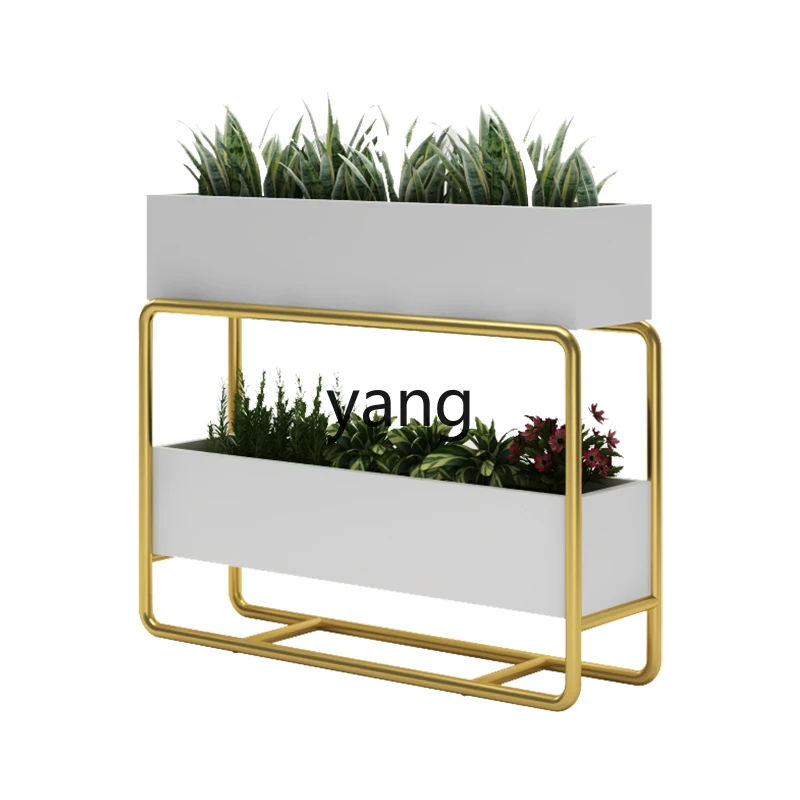 

Lhh wrought iron restaurant partition flower stand fence outdoor flower box fence outdoor balcony flower slot
