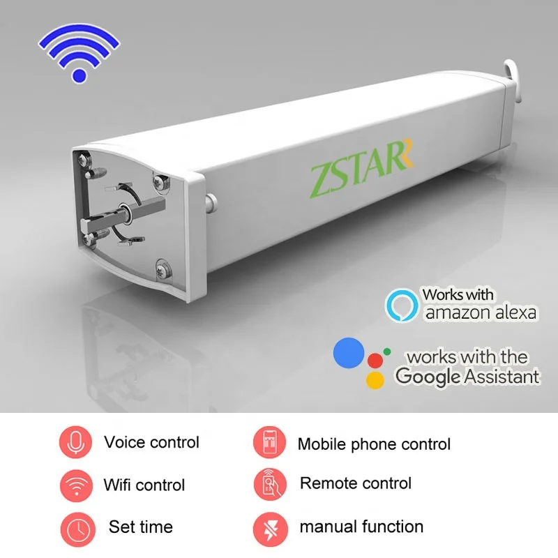 ZSTARR Smart WiFi Interruttore per tende telecomandato Vendita calda Binario per tende elettrico Accessori per binari per tende in metallo motorizzato