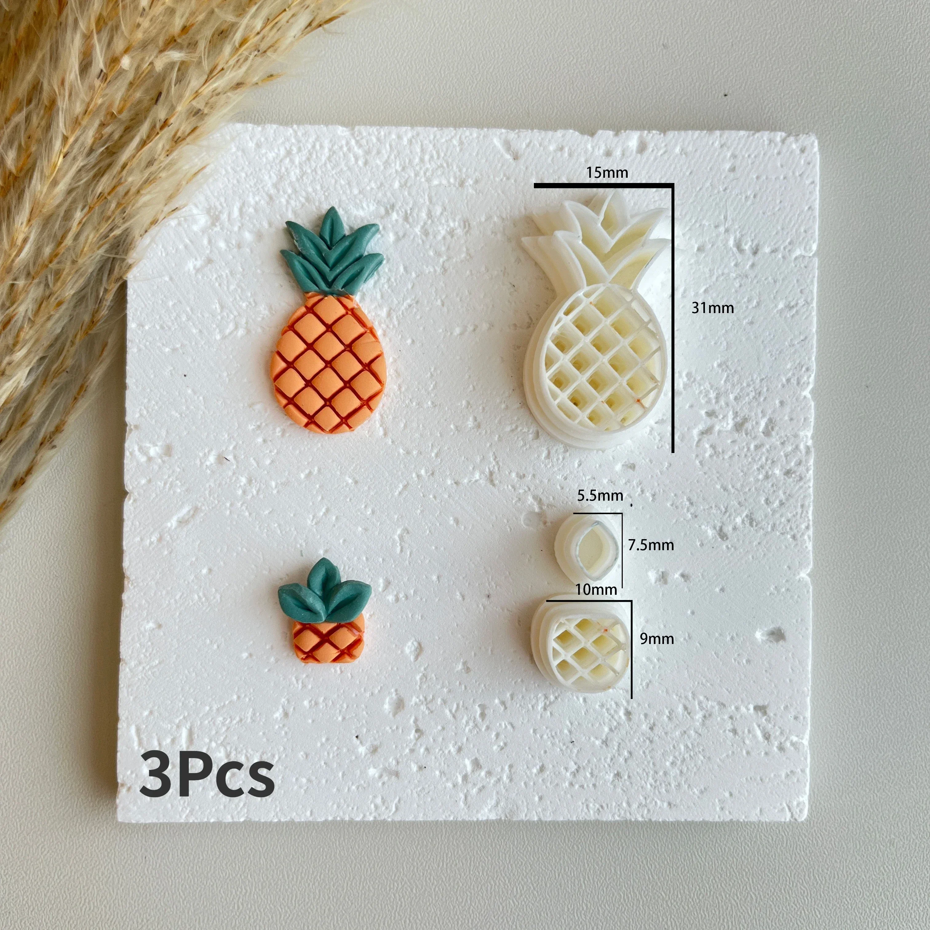 Fruits Series Polymer Cutting Molds for DIY Earrings