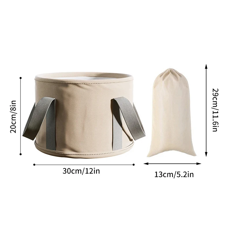 1Pc Foldable Foot Soaking Tub Portable Insulated Spa Bucket with Handles Odor-Free No Power for Travel Home image 5