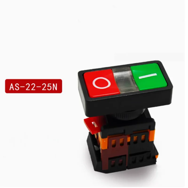 

Кнопочные переключатели DC24V AC 220V AC380V Желтый свет ВКЛ-ВЫКЛ START STOP Мгновенный кнопочный переключатель 1 NO 1 NC