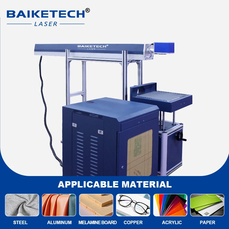 TH-80S 80W High Quality CO2 Laser Marking Marker Machine for Leather Paper Plastic Glass Ceramic Acrylic Laser Engraving