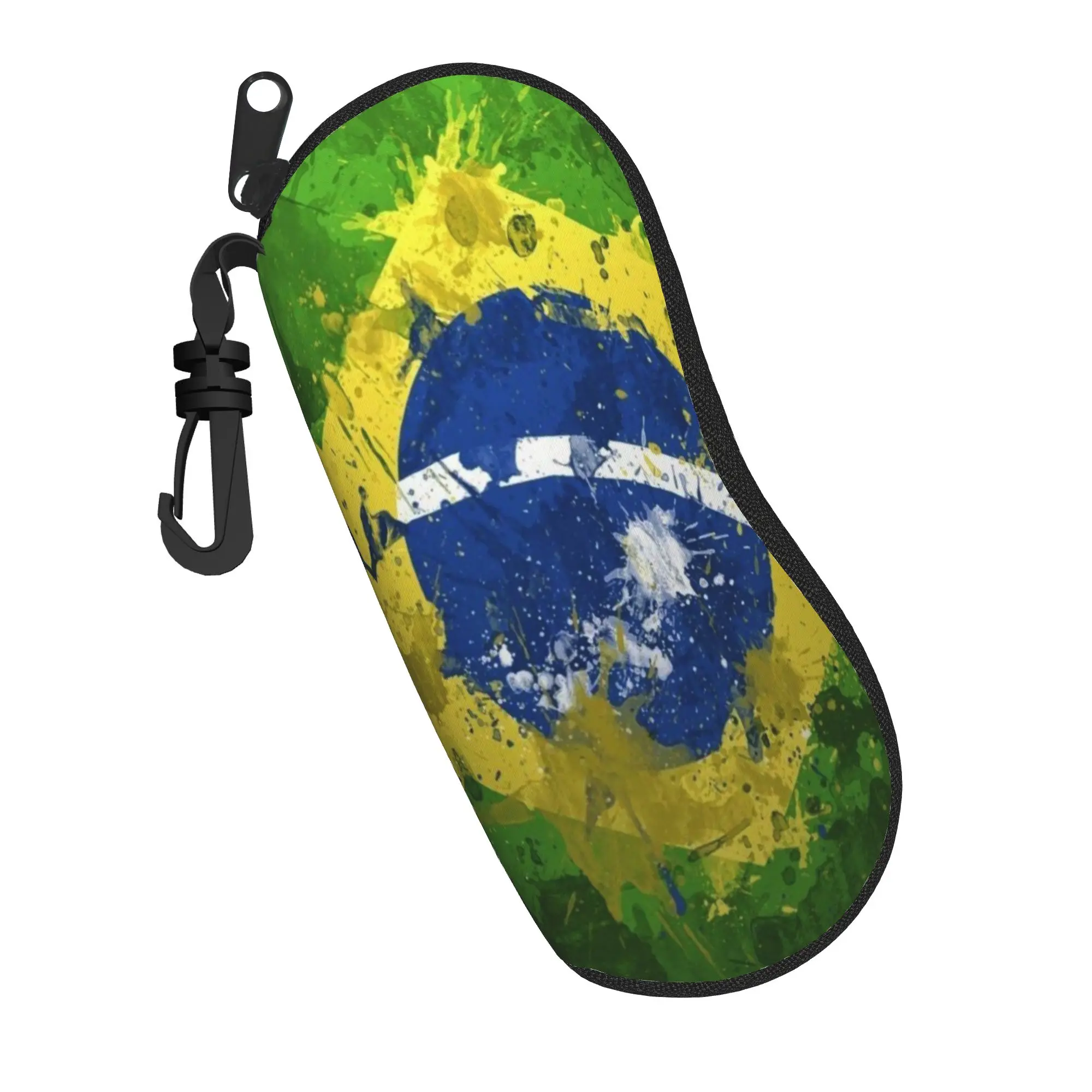 Cute Cartoon Glasses Case brasil flag Merchandise  Box  Glasses Protector Cartoon Glasses Box