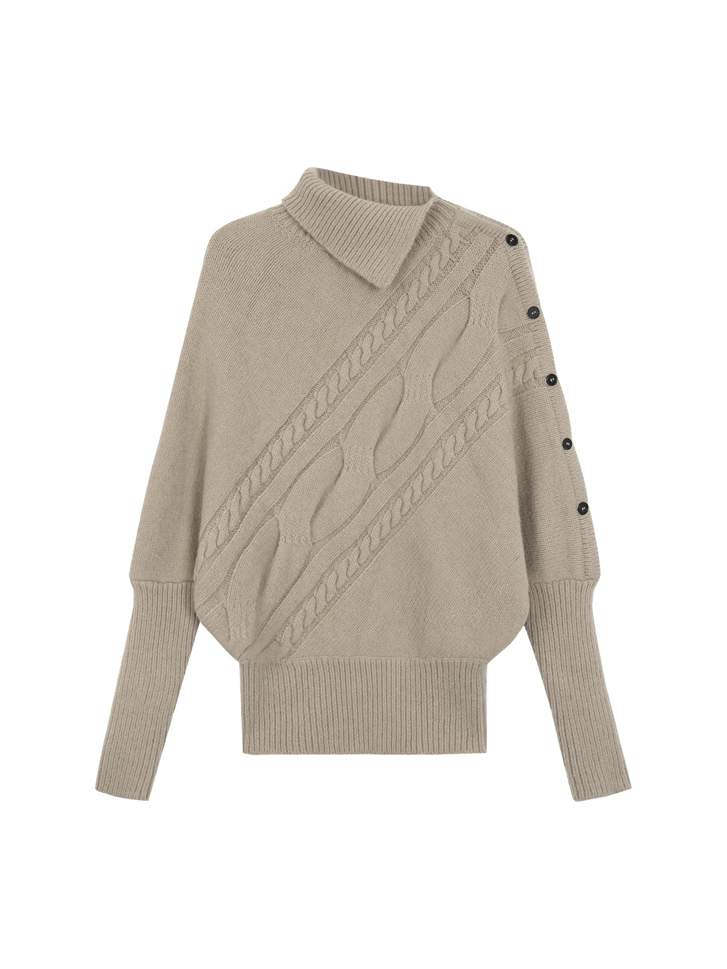 

Женский трикотаж с высоким воротником и длинным светом, зимний модный корейский удобный свободный крой, прямой свитер без рукавов