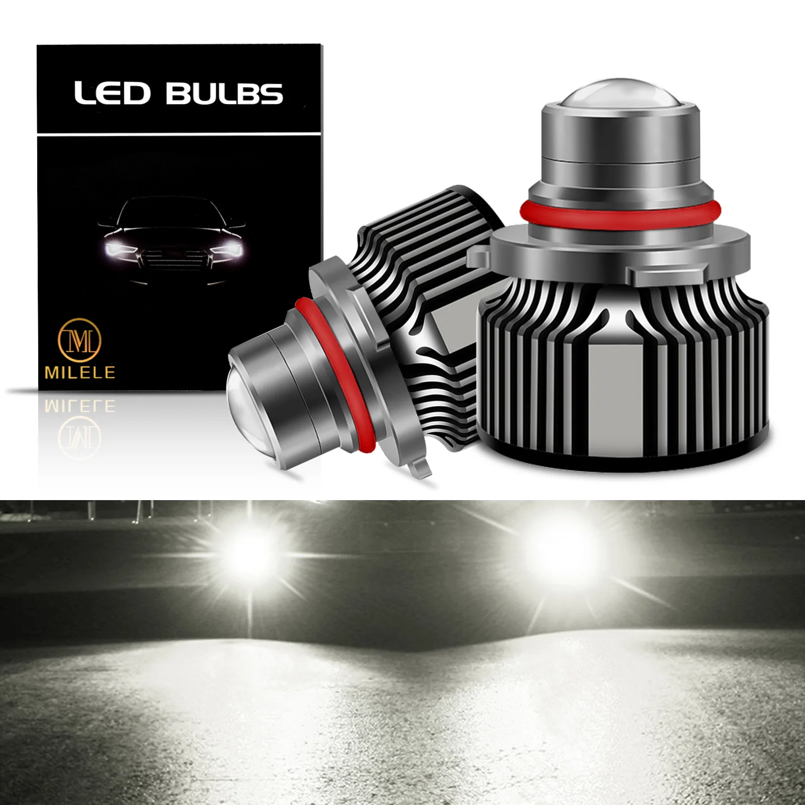 

2PCS LED Fog Light Bulb Laser Lens Automotive Turbo Headlight Fog Lamp 12V H7 H11 H8 H9 9005 HB3 9006 HB4 CSP 8000K 6000K 3000K