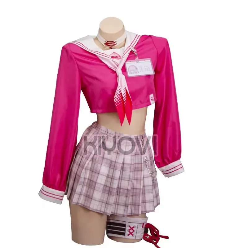 

Game NIKKE The Goddess of Victory Yuni Cosplay Costumes Girls JK Sailor Student Uniform Top Skirt Hat Collar Headdress Anime Set