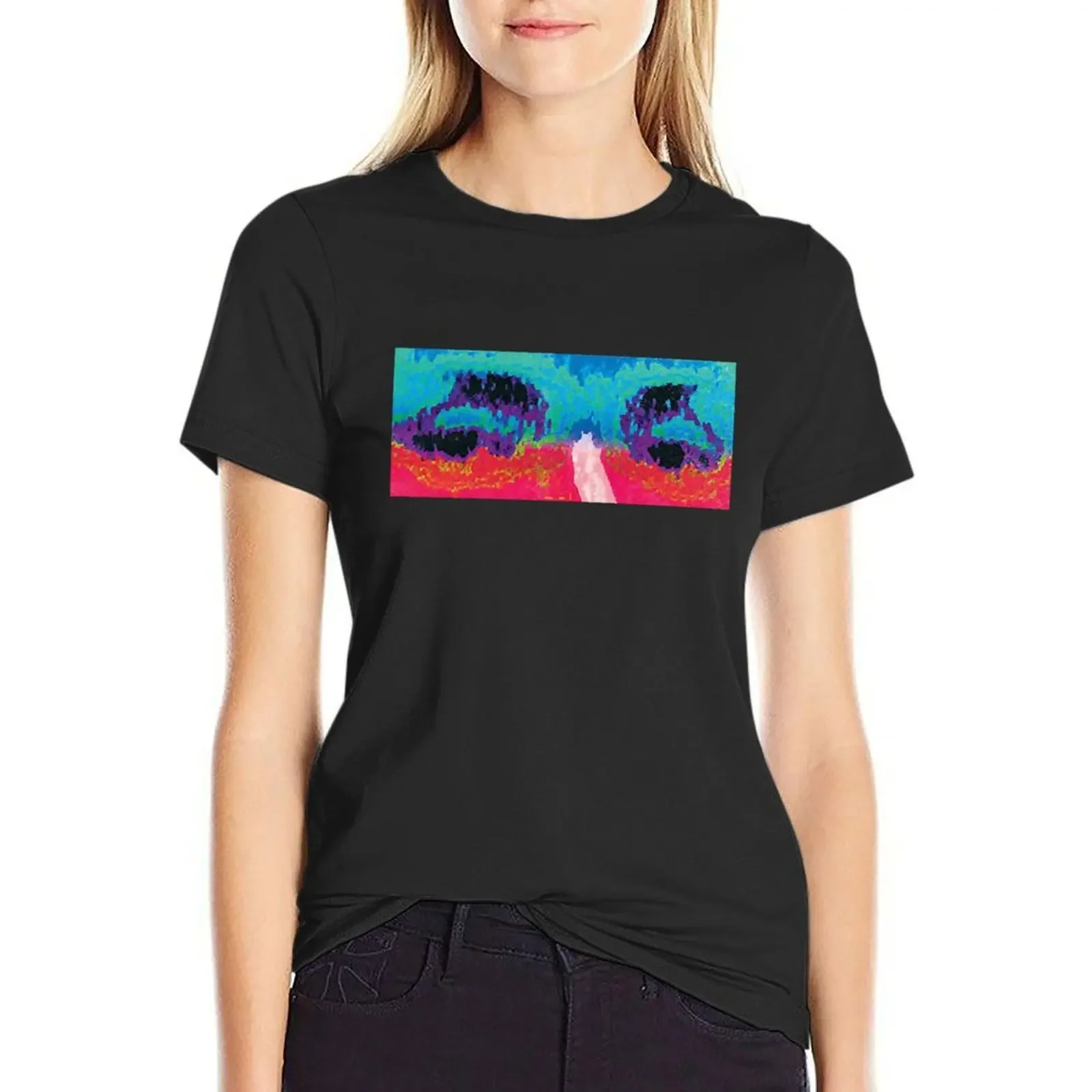 

lomepal flip T-Shirt korean fashion quick-drying hippie clothes animal print woman t shirt