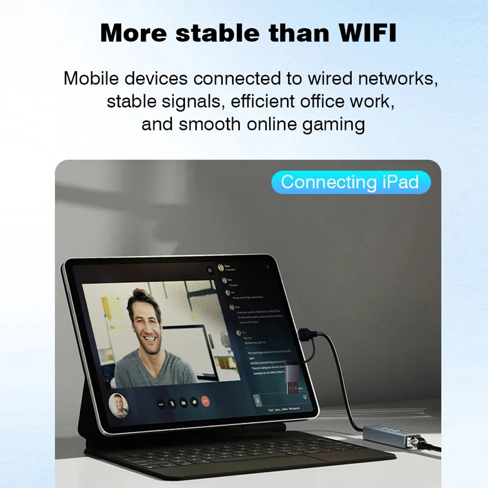 1000Mbps Wired Network Card 4 IN 1 3 USB3.0 HUB Adapter USB3.0 Type-C to RJ45 Giagbit Ethernet Converter For MacBook Notebook PC
