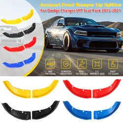 2pcs Car Front Bumper Lip Splitter Protector for Dodge Charger SRT Scat Pack 2015-2021