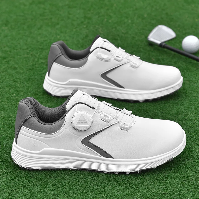 

Golf casual sports shoes unisex four seasons outdoor non slip wear resistant breathable comfortable rotating button motion shoes