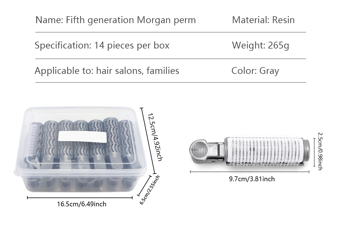 16/20/Set Haar-Dauerwellenrollen, flauschige Lockenwickler, Dauerwellenstäbe, Lockenwickler-Set, Friseur-Haarstyling-Werkzeug für den Salon – Detail 3