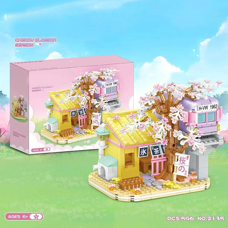 TOYLINX bricolage boutique ensembles de construction CityStreet vue Mini blocs de construction Simulation Architecture jouets cadeaux pour enfants vacances filles