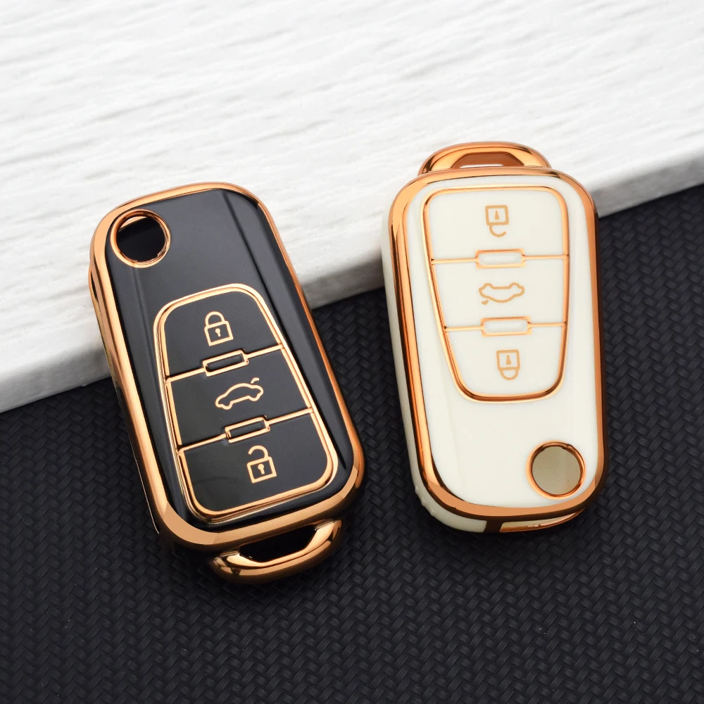 Soft TPU Car Key Case Cover for Roewe MG RX5 MG6 MG5 MG ZS GT GS 350 360 750 Car Key Fob Holder Protector KeyChain Accessories