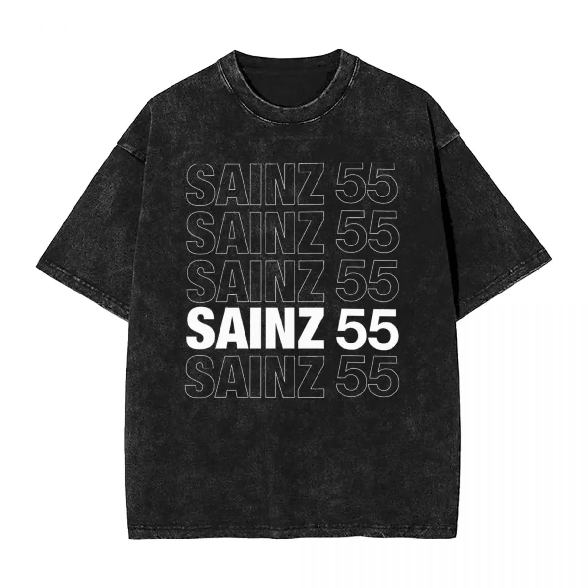 Carlos Sainz T Shirt Summer Smooth Operator 55 Y2K Fun T-Shirts 2024 Casual Harajuku Tshirt For Man Short Sleeve Pattern Clothes