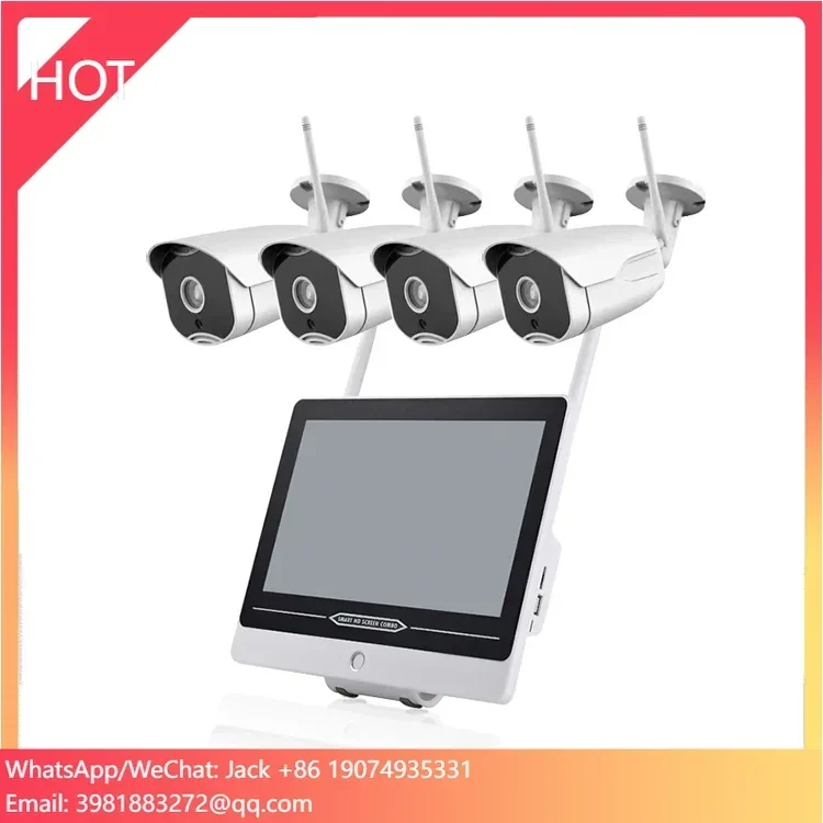 Sistema di telecamere CCTV di sicurezza domestica Kit Nvr Poe esterno 8 canali Telecamera IP audio bidirezionale