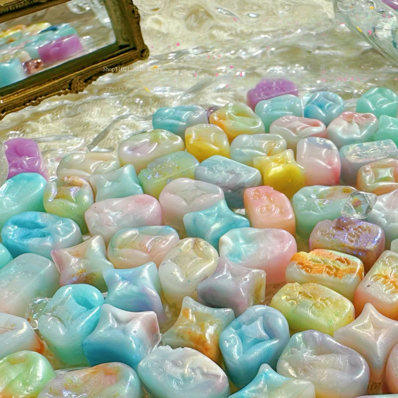 10g Fire Paint Wax Granules/Bright Star Mixed Agate Color Homemade Fire Wax DIY Wedding Invitation Envelope Sealing  Decoration