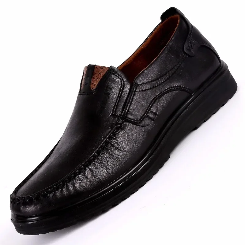 Mocassins de couro confortáveis para homens, sapatos mocassins casuais, apartamentos de tamanho grande, qualidade, venda quente, novo listado