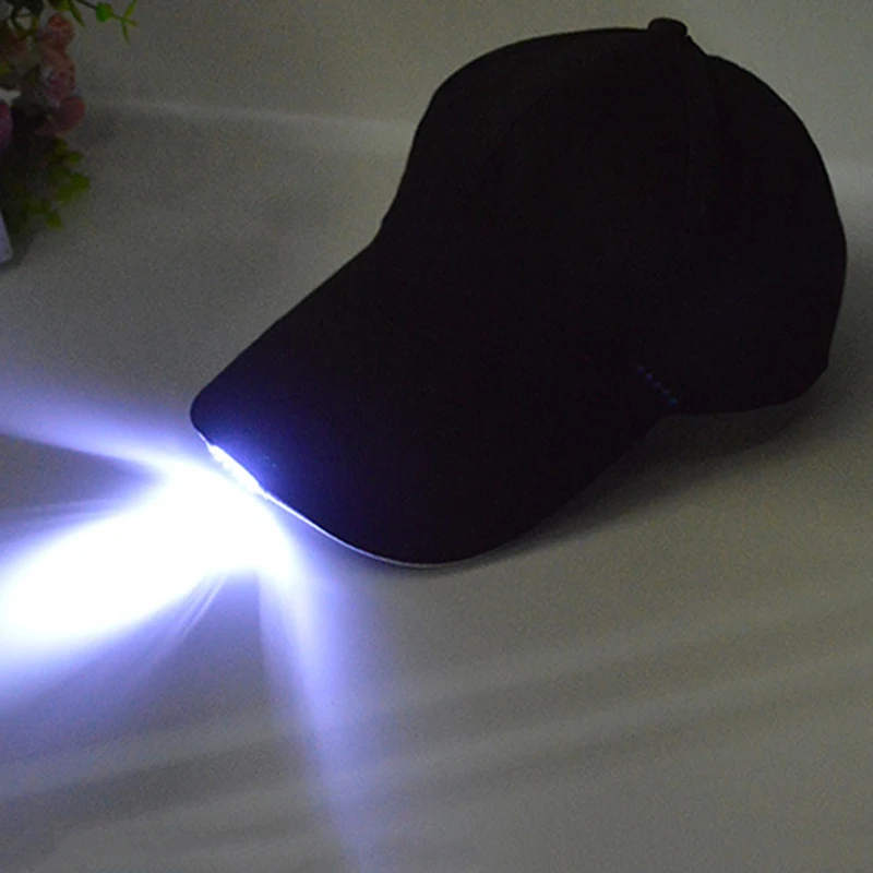 useful LED Flashlight Fishing Hat Sport Baseball Caps long working hours Night Walking Cycling Hiking Hunting Hats