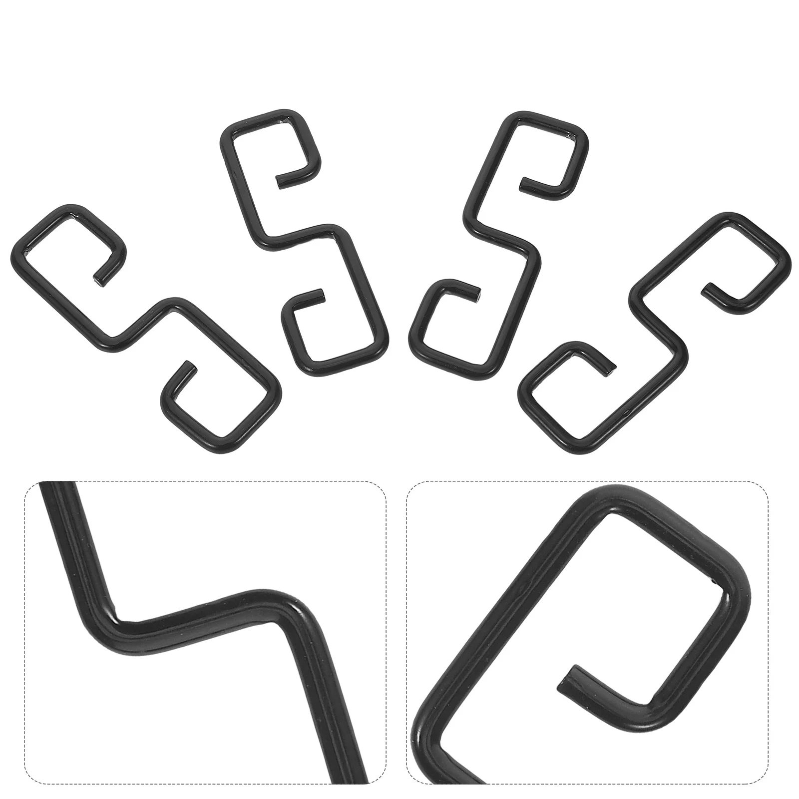 

4pcs Rain Chain Hooks For Gutters: Iron Gutter Adapter Clip Hangers Heavy Duty Outdoor Drainage System Secure Installation