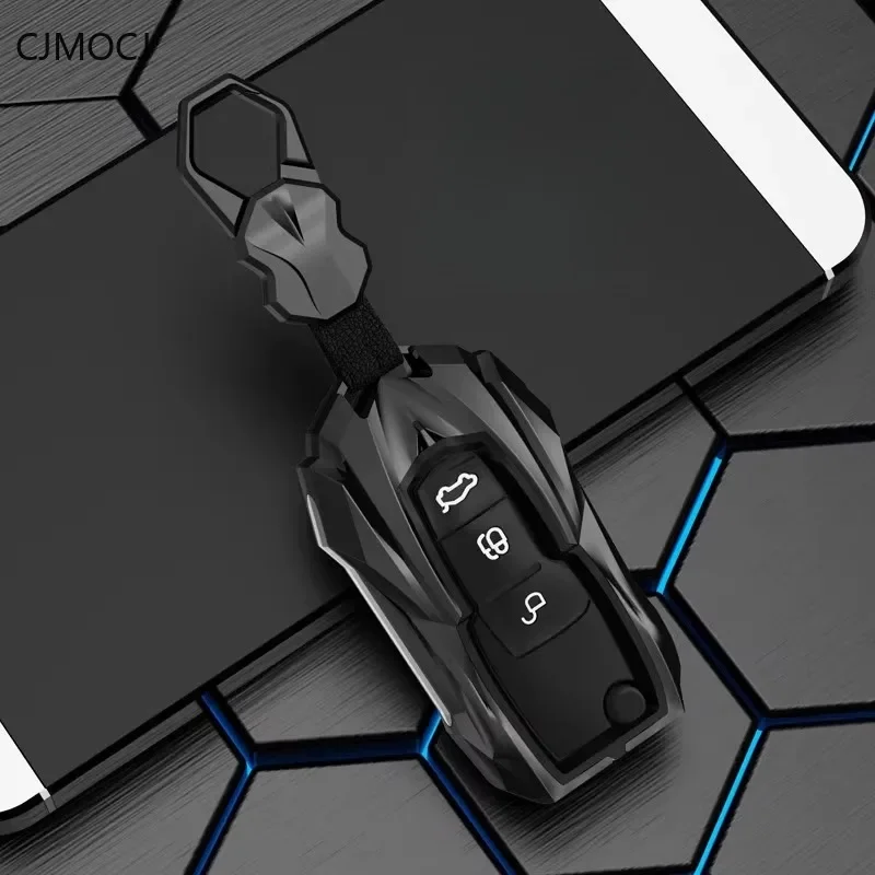 Zinc Alloy Car Key Case Cover Holder Key Shell Buckle for Ford Focus/Escort/Fiesta Classic/EcoSport