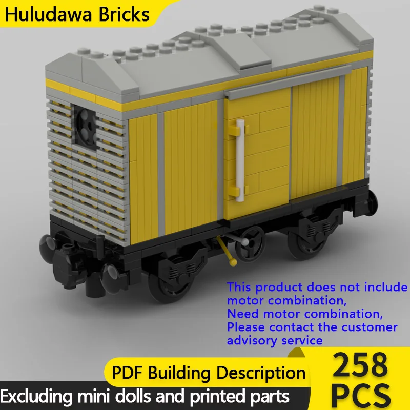 

City Car Model MOC Building Bricks Banana Box Car Train Vagon Modular Technology Children Holiday Gifts Assemble Toys Suit