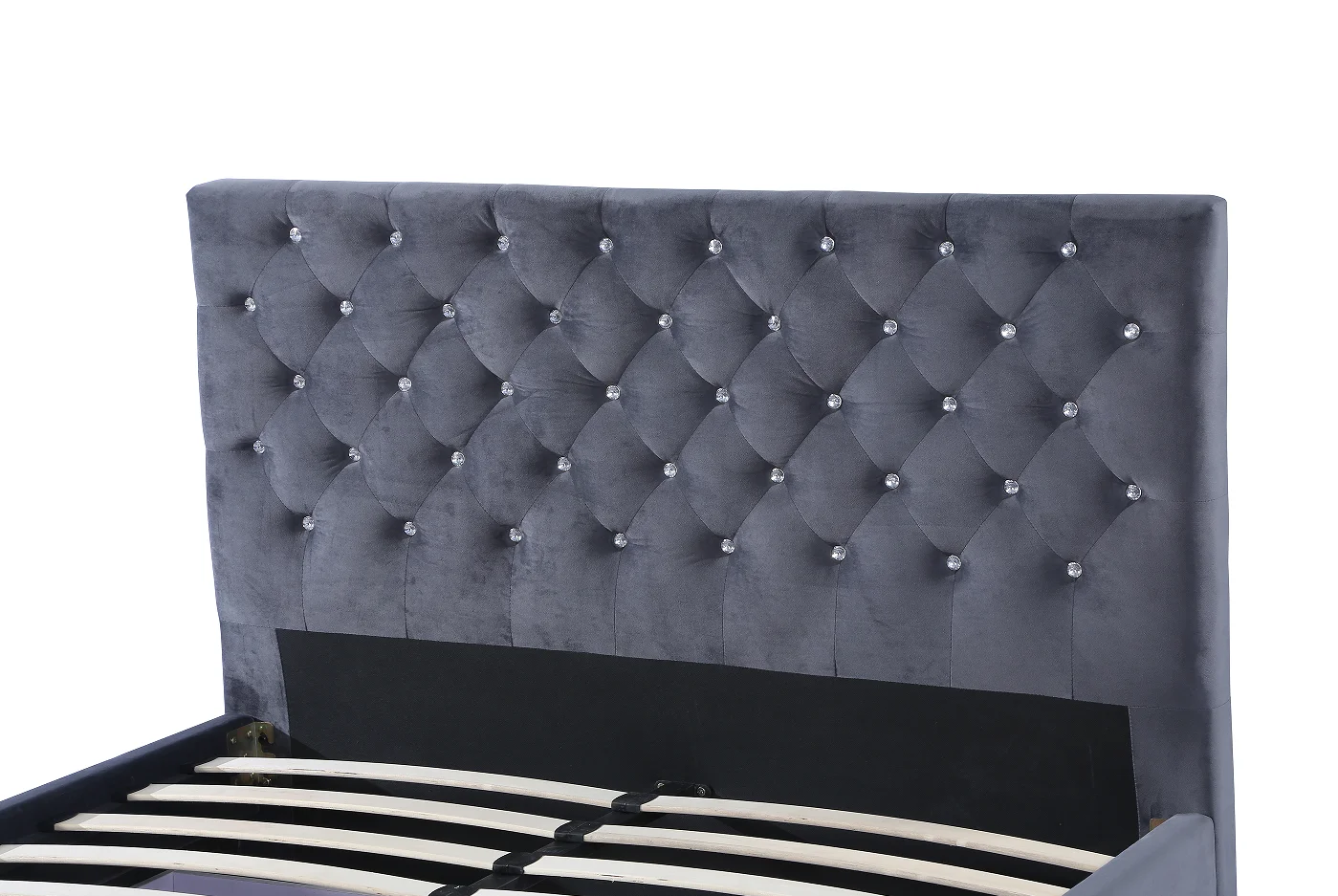 Letto imbottito moderno e semplice di nuovo stile con contenitore