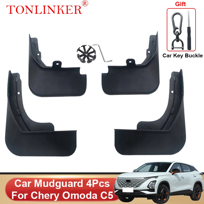 

TONLINKER Car Mudguard For CheryOmoda Omoda C5 2022-Present Mudguards Splash Guards Front Rear Fender Mudflaps Accessories