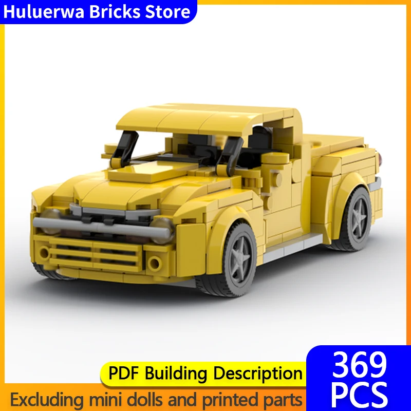 

City Car Model MOC Building Bricks SSR Convertible Pickup Sports Car Modular Technology Children Holiday Gifts Assemble Toy Suit
