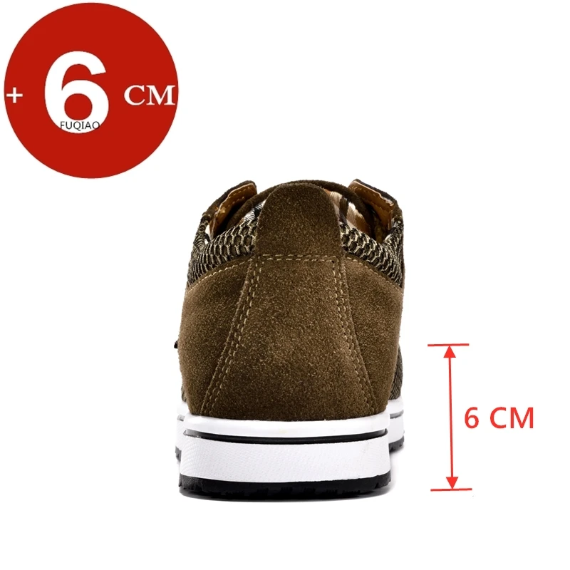 New Summer Man Mesh Breathable Elevator Shoes Lift Sneakers Hidden Heels 6CM Height Increasing Shoes Fashion Men Casual Sports