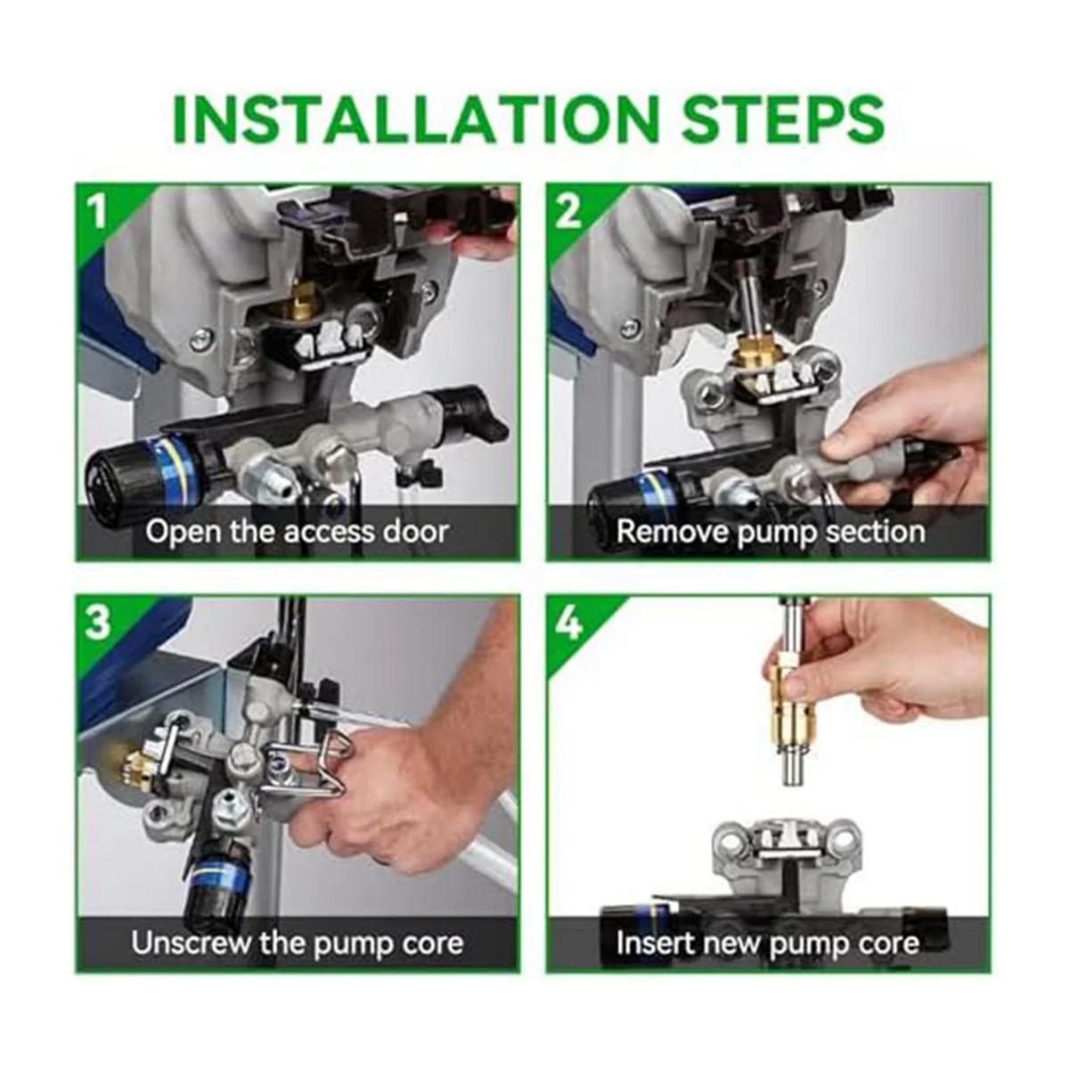 Kit de réparation de pompe de pulvérisateur de peinture électrique, remplacement de pompe de pulvérisateur sans air, compatible avec ProXChange ProX19 ProX21, 24Y472