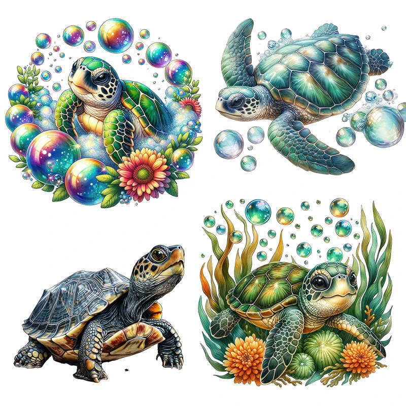 Three Ratels QB89 Funny turtle animal wall stickers for home decoration toilet decals