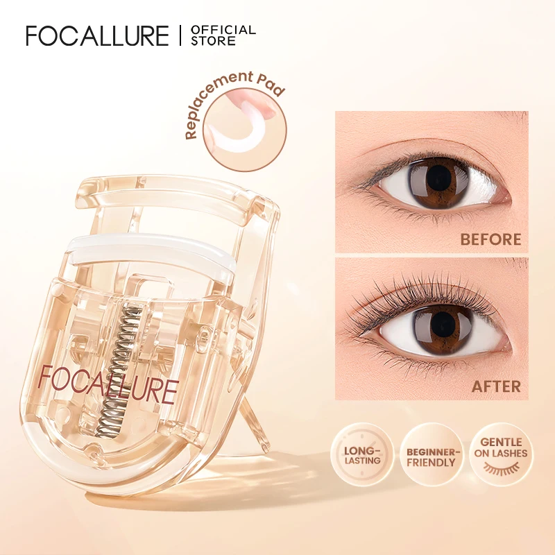 

FOCALLURE Portable Mini Plastics Eyelash Curler Lasting Shaping Styling Eye Lashs Curling Clip Eyes Makeup Tools Clip Cosmetics