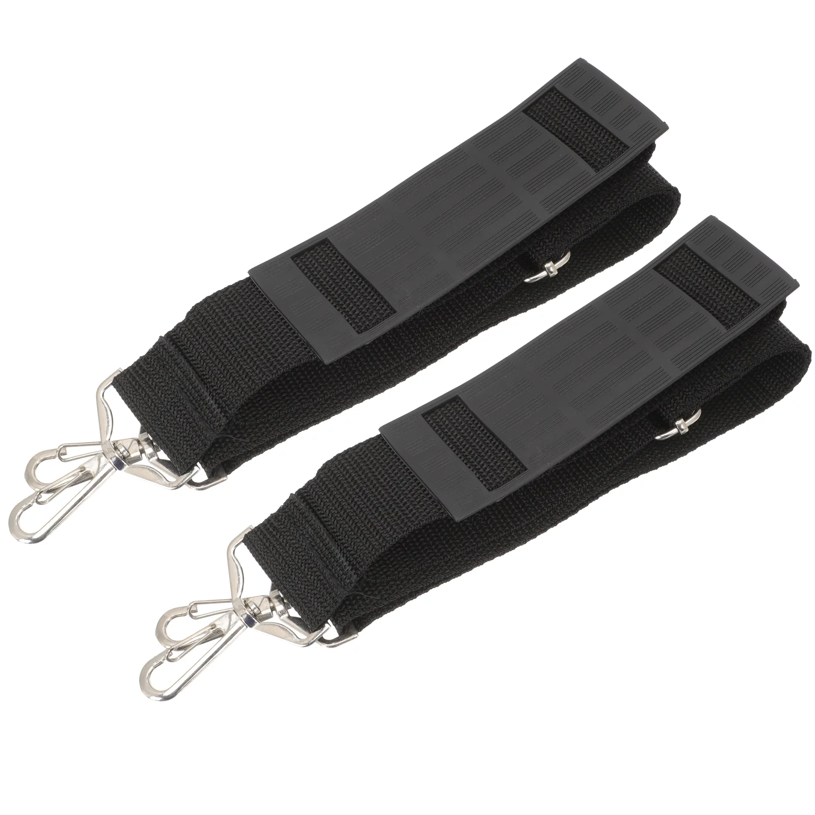 2 Pcs Guitar Strap Violin Case Bag Carrying Container Handbag Thickened Pouch Storage Black Musical Instrument