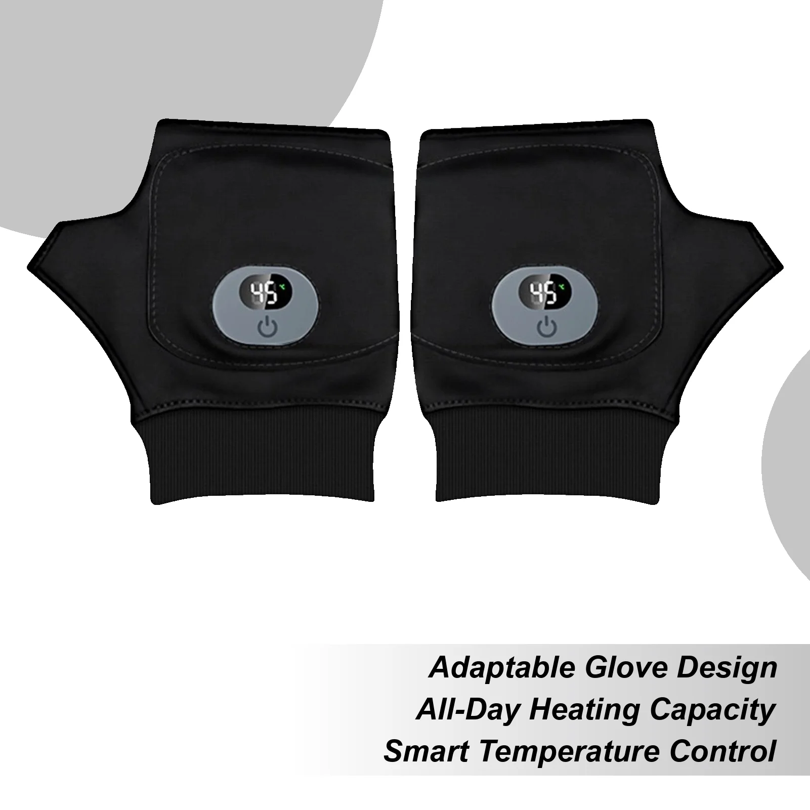 

Heated Gloves Fingerless Rechargeable Hand Warmer Winter USB Heated Gloves For Winter Sports Outdoor Work Cycling Skiing