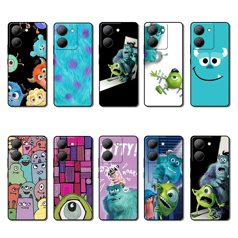 Soft black phone case for  Vivo Y1S Y01 Y02 Y02S Y02T Y11 Y12S Y15 Y15S Y15A Y16 Y17 Y17S Y19 monsters inc casing