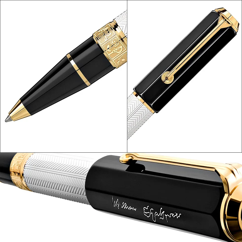 Luxury MB MONTE Writer Willian Ballpoint Pen Novel Business Metal Gel Rollerball Pens with Serial Number 6836/9000